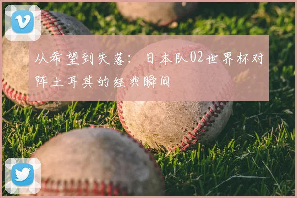 从希望到失落:日本队02世界杯对阵土耳其的经典瞬间